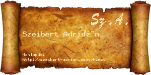Szeibert Adrián névjegykártya