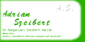 adrian szeibert business card